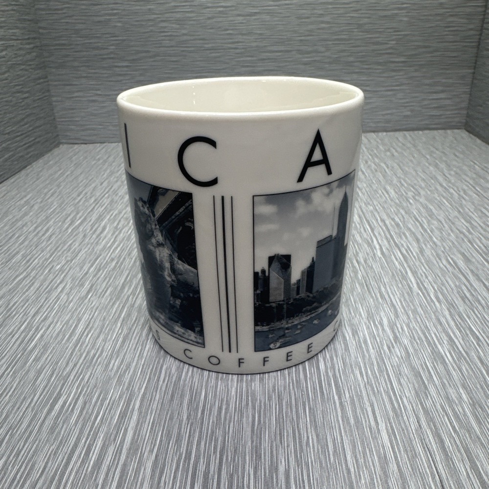 Starbucks Barista City Scene‎ Chicago Coffee Mug Cup 16 oz Collectible - Picture 2 of 7